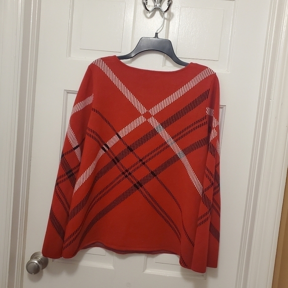 Chelsea & Theodore Plaid Print Sweater Size Large, Business Casual - Picture 9 of 9